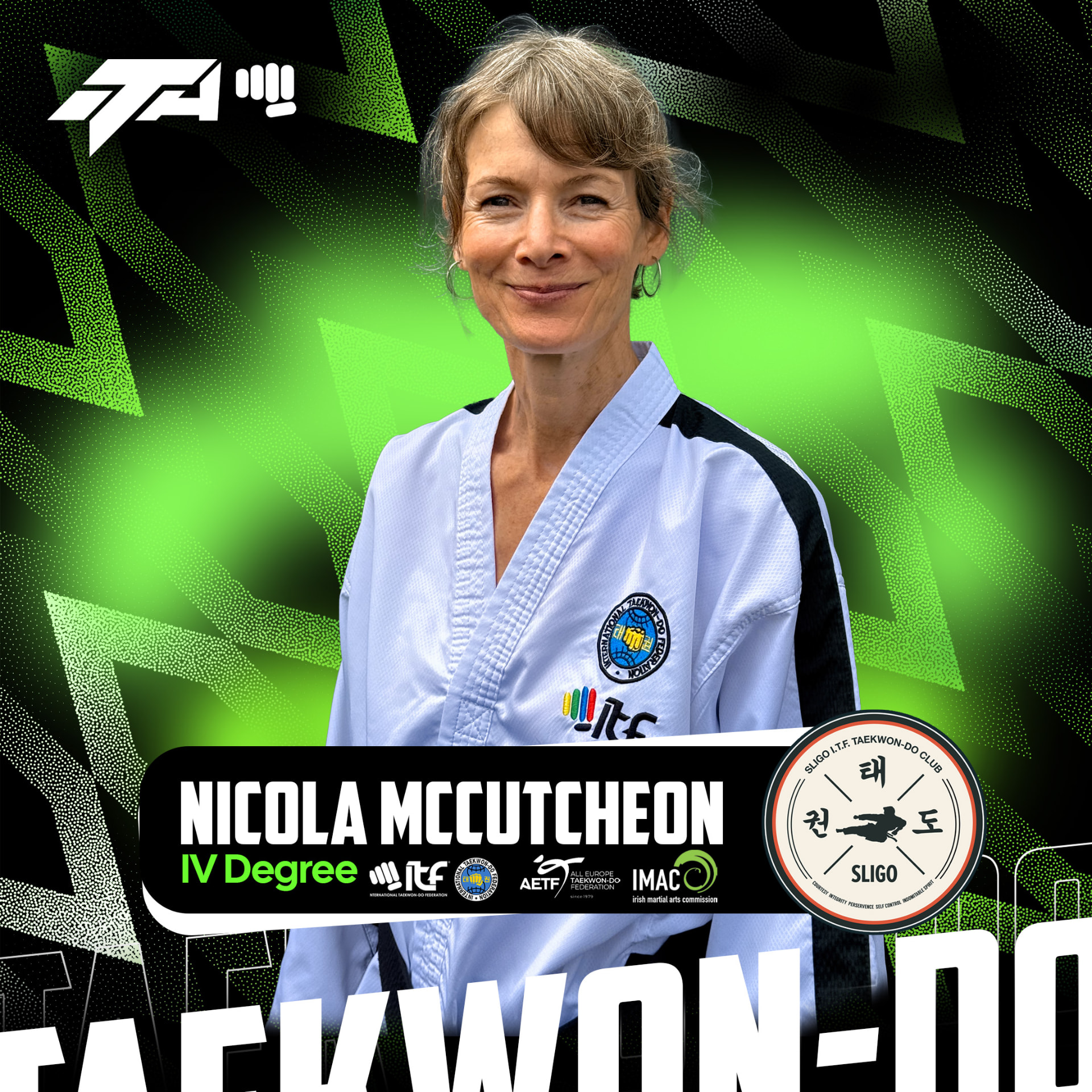 Nicola McCutcheon at Sligo ITF Taekwon-Do