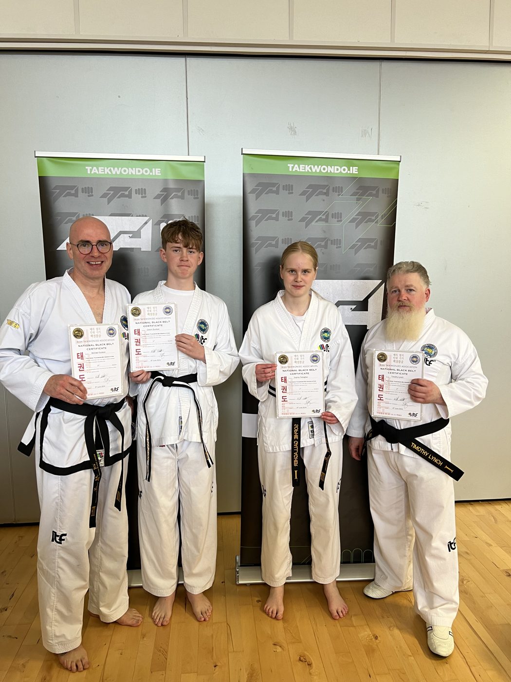 Black belt certificates, earned the long way