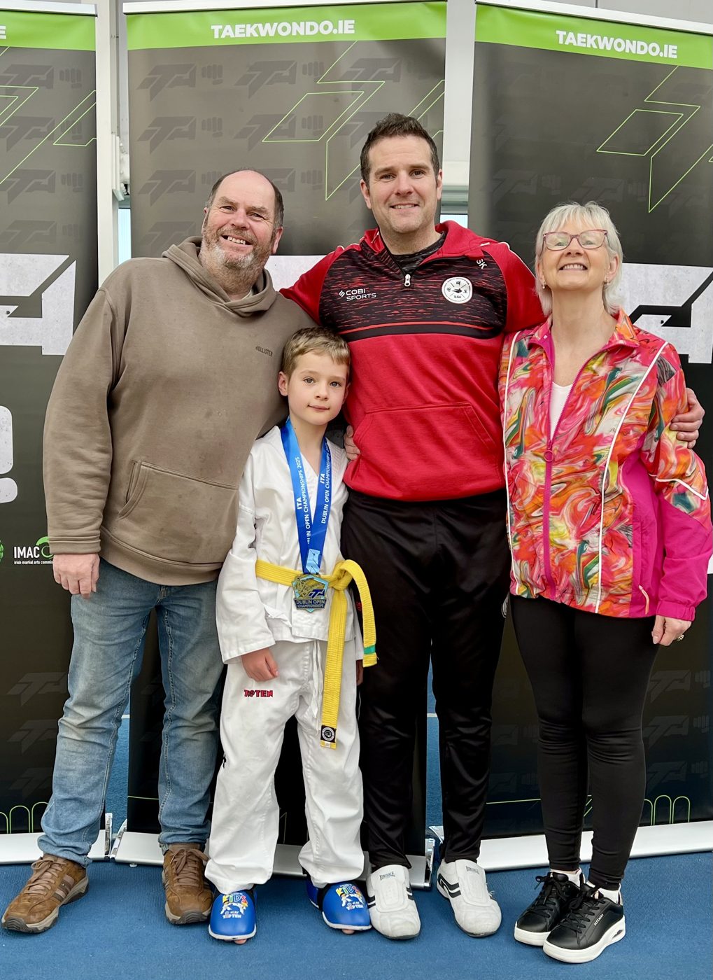 A first national medal is a family day out