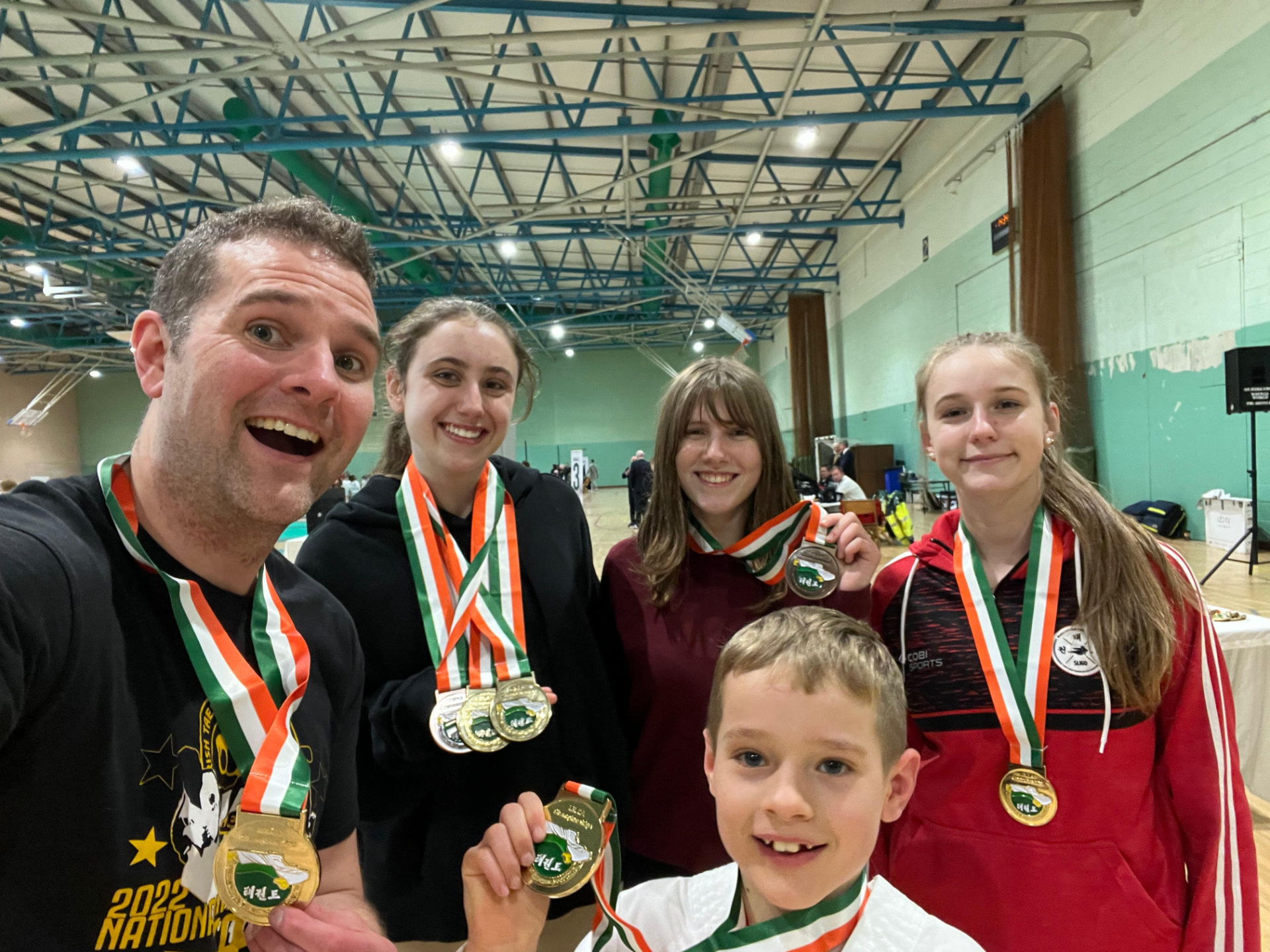 Students with national medals at Sligo ITF Taekwon-Do